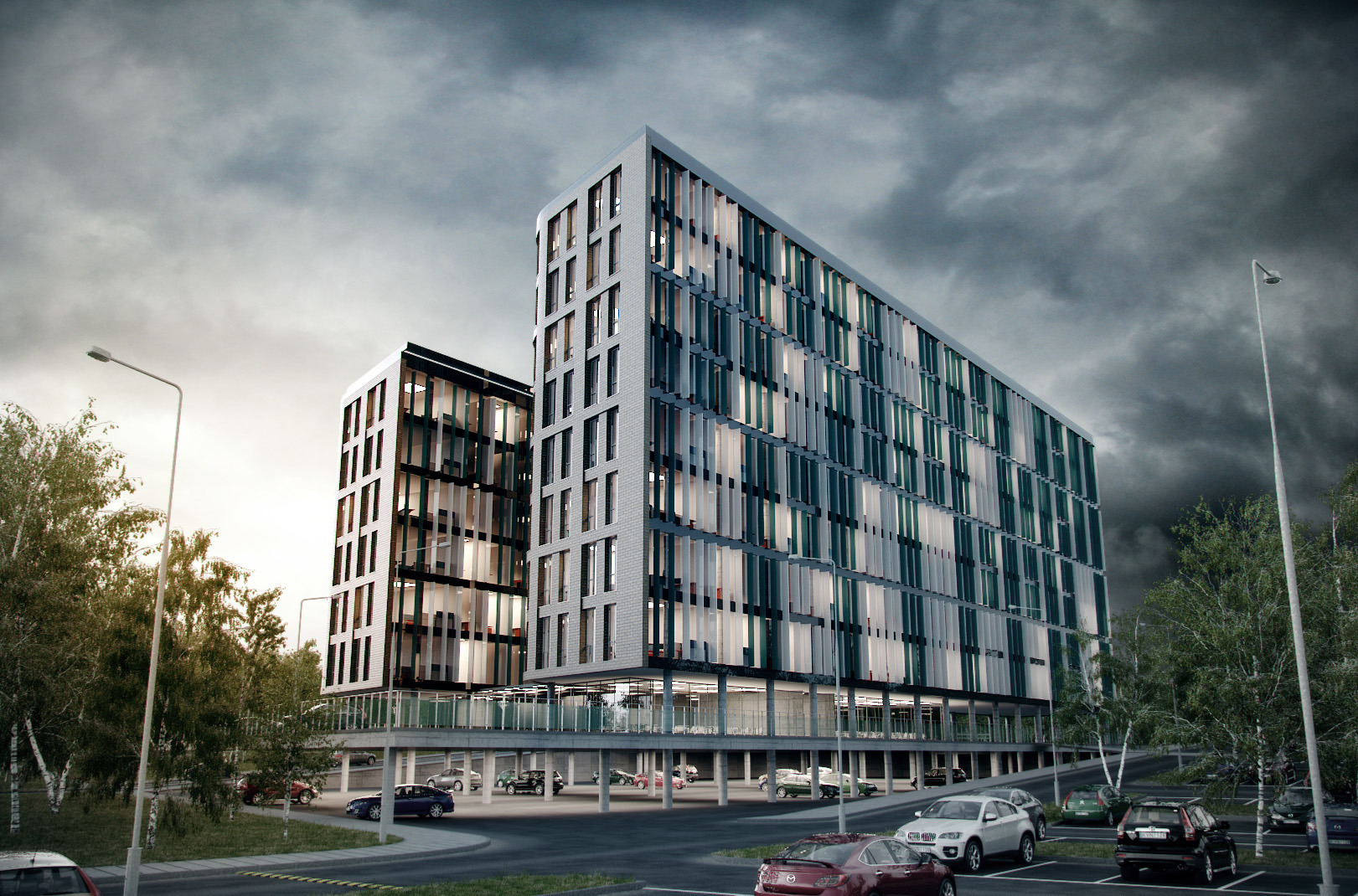 Modern Architecture Render monobox - commercial building | render visualization | pinterest Modern Architecture Render monobox - commercial building | render visualization | pinterest